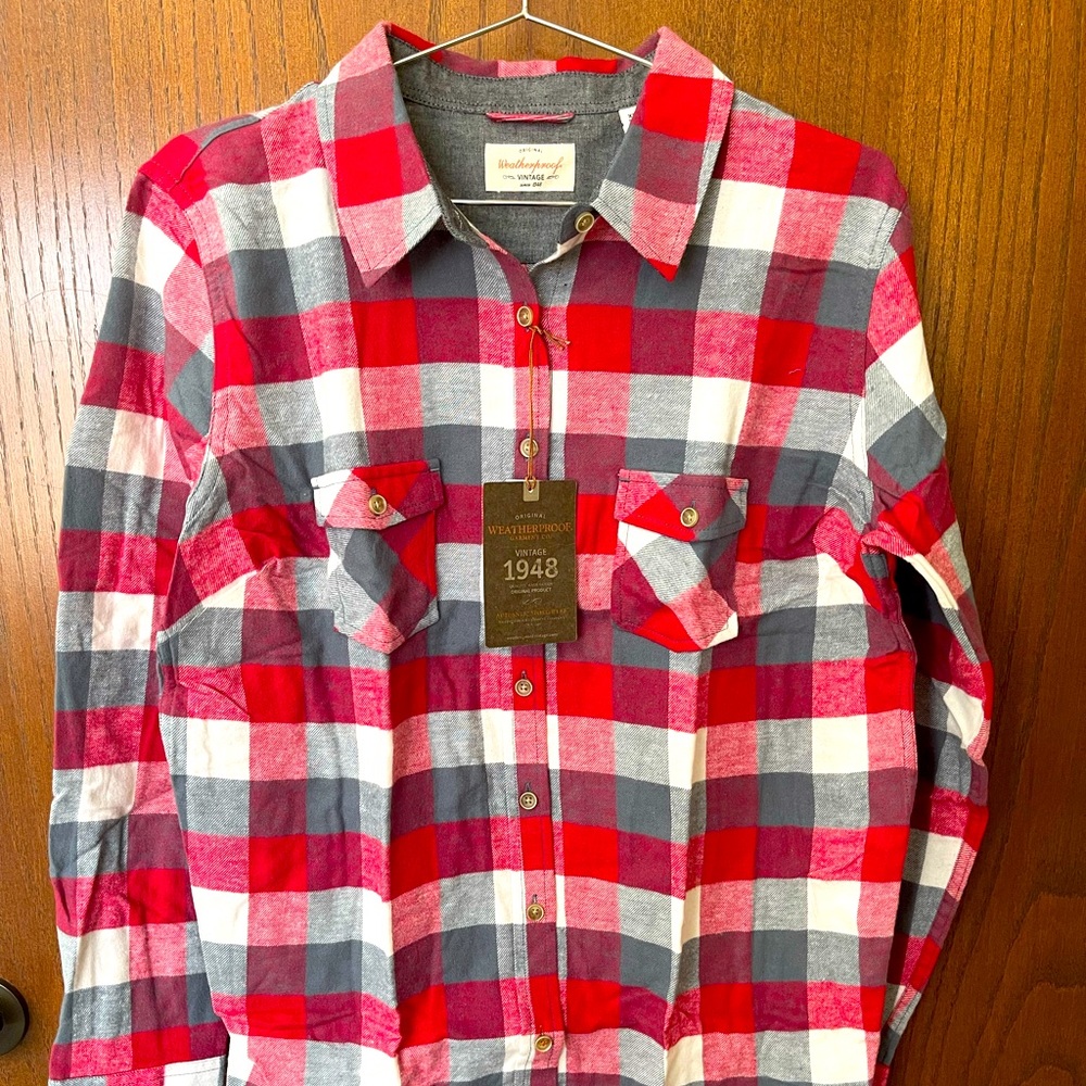 Weatherproof brand red women’s flannel. XL